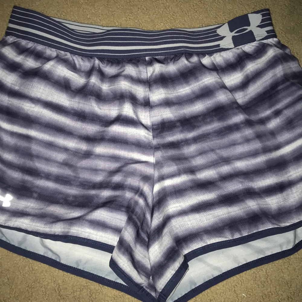 Blue&White Underarmour running shorts